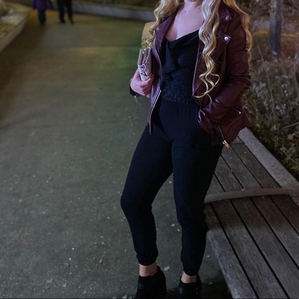 Black lace jumpsuit
